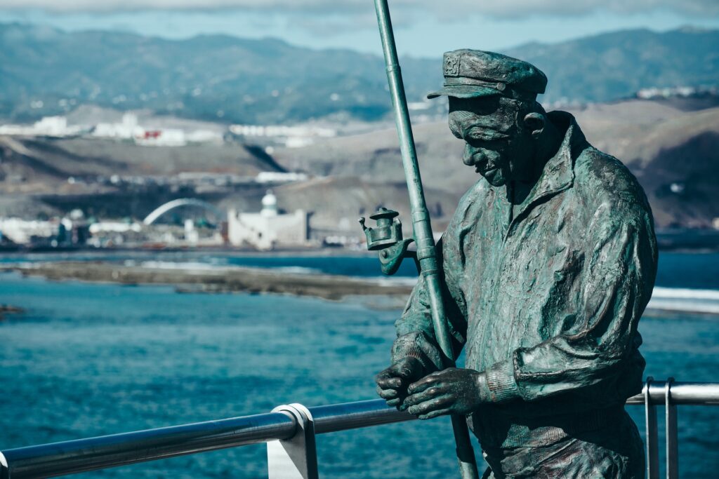 fisherman statue